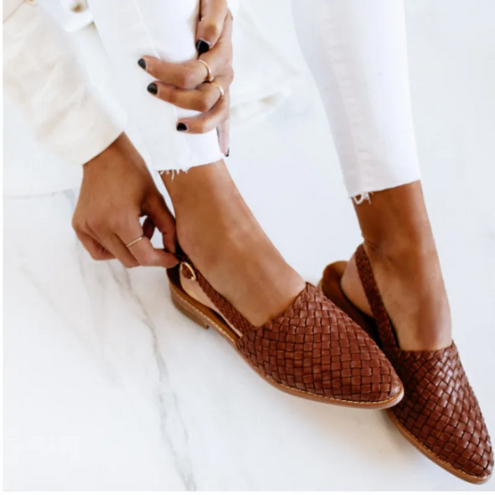 Leren dames sandalen met hak - Hilga