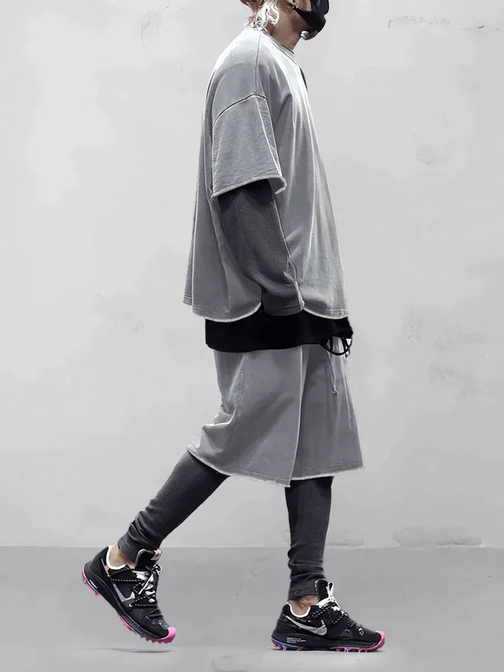 Casual shirt met korte broek voor heren - Mitch