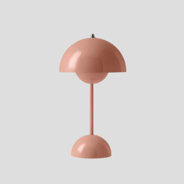 Draadloze metalen tafellamp