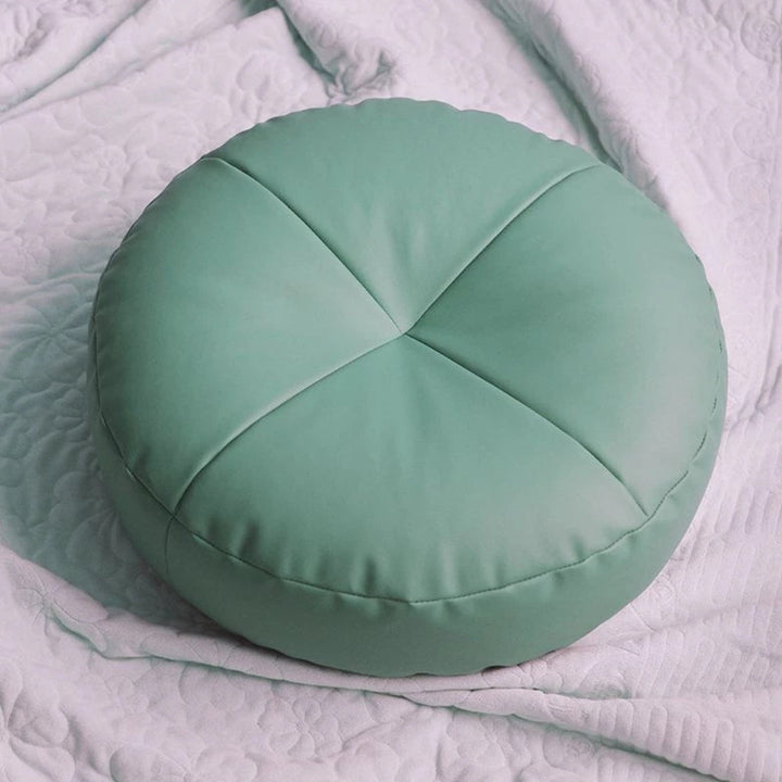 Nappa Leren Kussen in Japanse Stijl met Minimalistisch Design