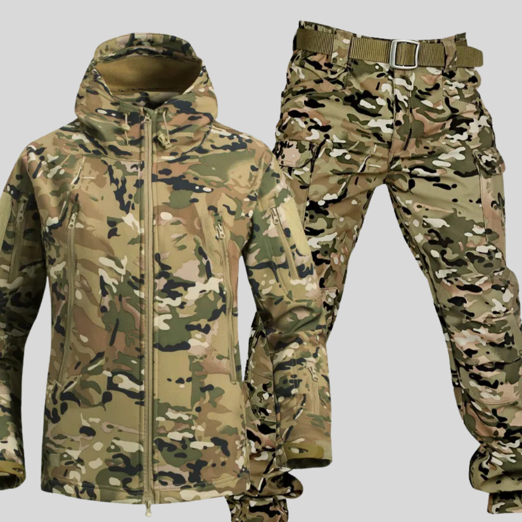 Water- en windbestendige outdoorset voor heren