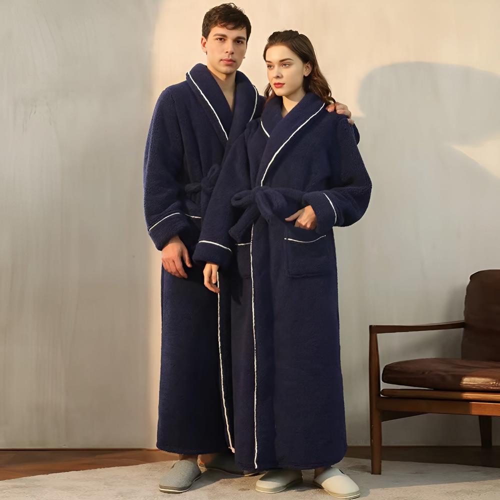Luxe Badjas van Coral Fleece Flanel