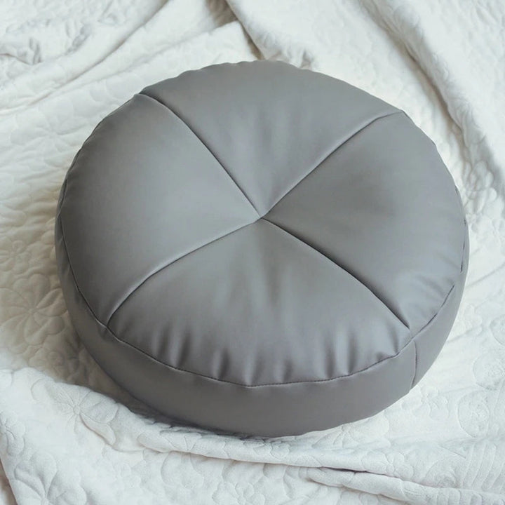 Nappa Leren Kussen in Japanse Stijl met Minimalistisch Design