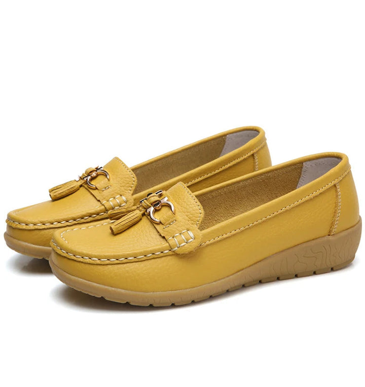 Leren Ballerina Flats met Cut-Out Design en Ultiem Draagcomfort