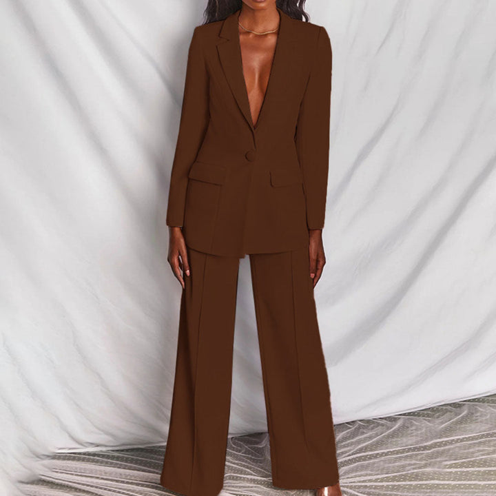 Elegante blazer en broek voor dames - Loradea