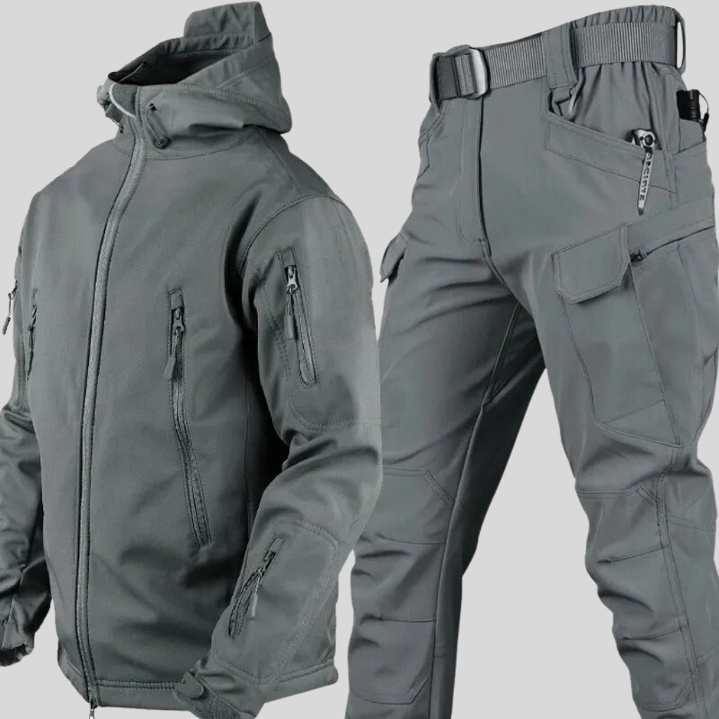 Water- en windbestendige outdoorset voor heren