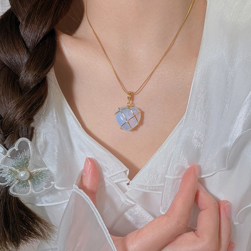 Modieuze Maansteen Ketting