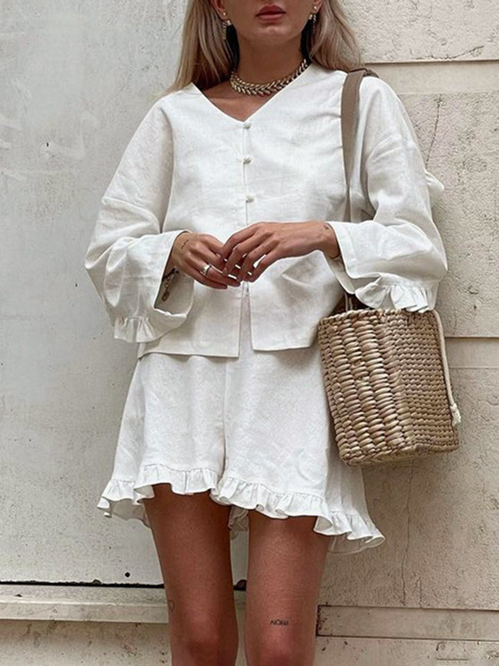 Korte dames Broek en Blouse - Agnes