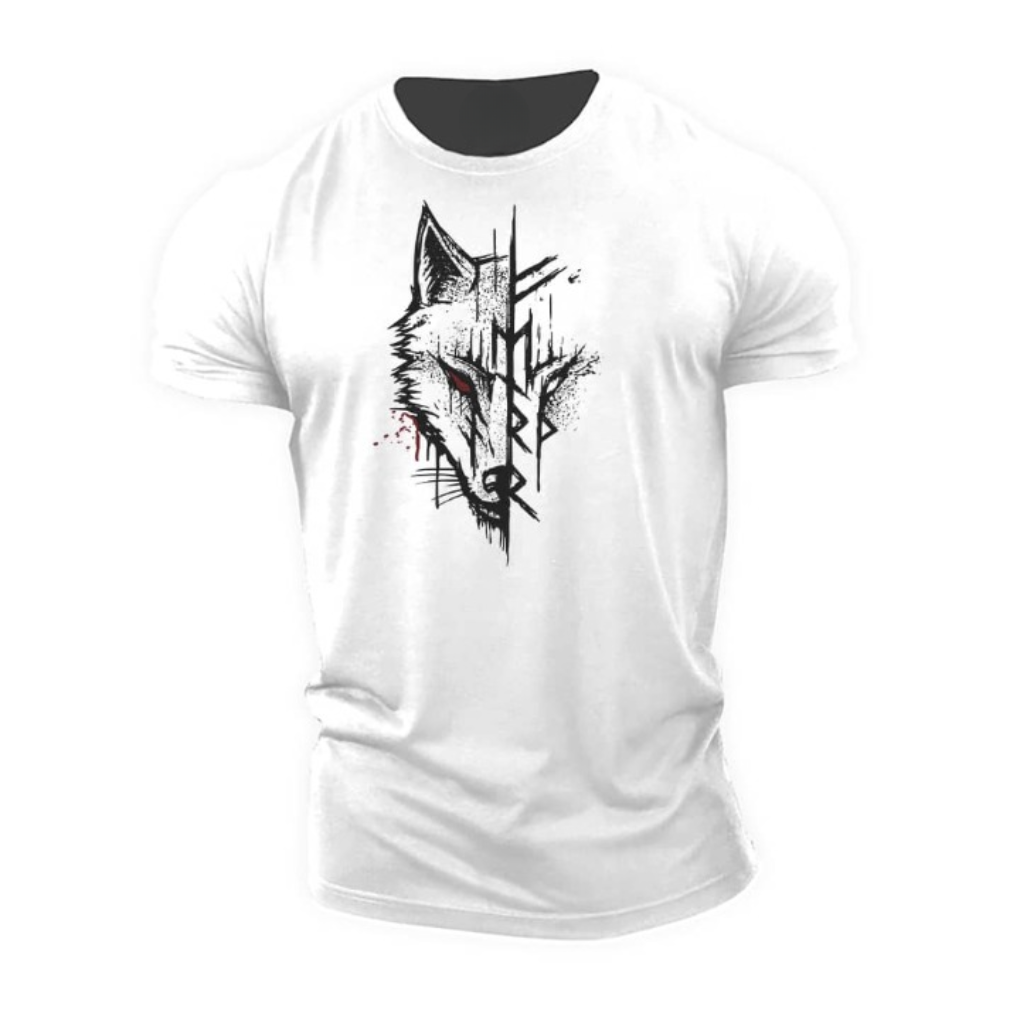 Katoenen T-shirt met korte mouwen voor heren
