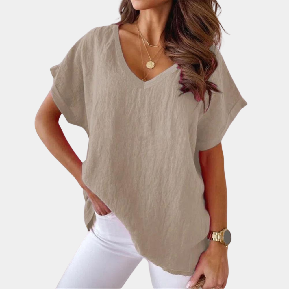 Cairina – Casual T-shirt voor Dames met Stijlvolle Uitstraling