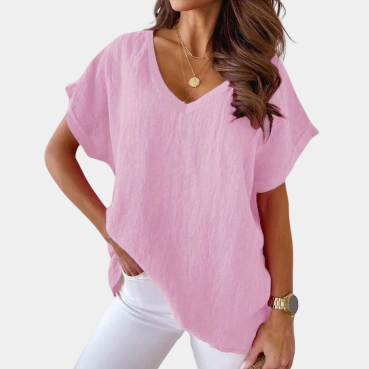Cairina – Casual T-shirt voor Dames met Stijlvolle Uitstraling