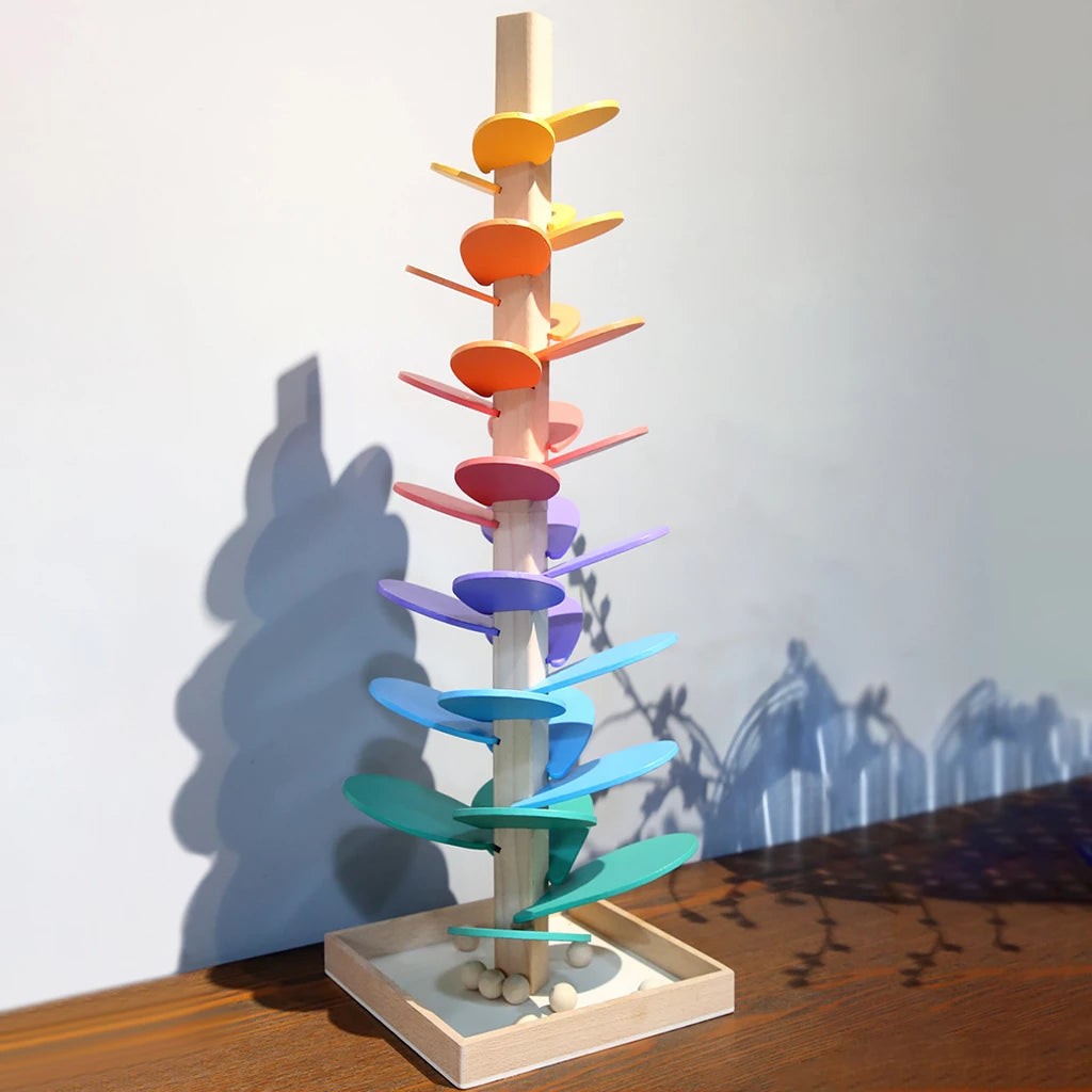 Manu – Interactieve Regenboog Knikkerbaan voor Creatief Leren