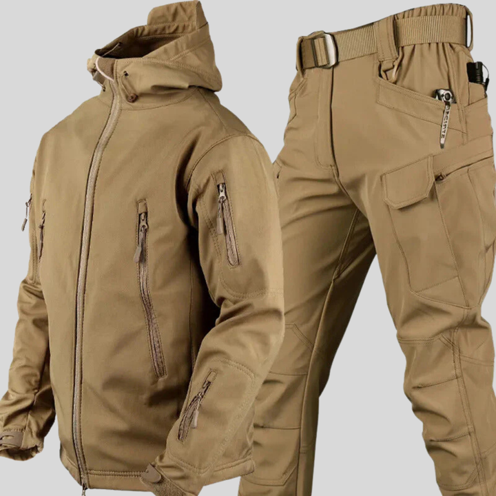 Water- en windbestendige outdoorset voor heren