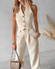 Elegante Dames Jumpsuit met Knoop details