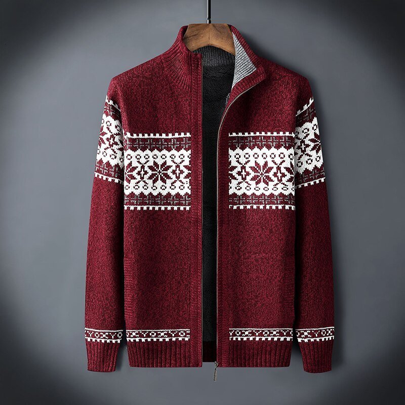 Raven – Casual gebreid herenvest met ritssluiting