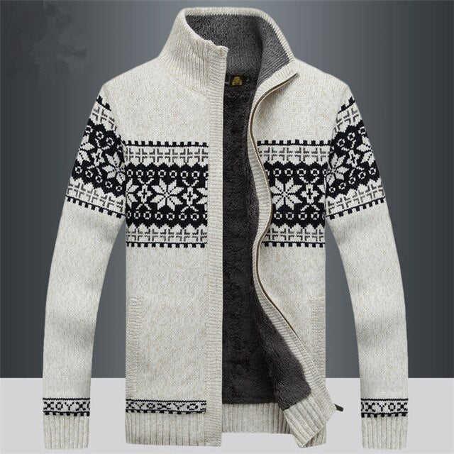 Raven – Casual gebreid herenvest met ritssluiting