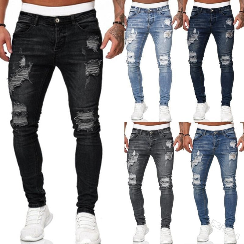 Benham - Stoere heren jeans spijkerbroek ripped details