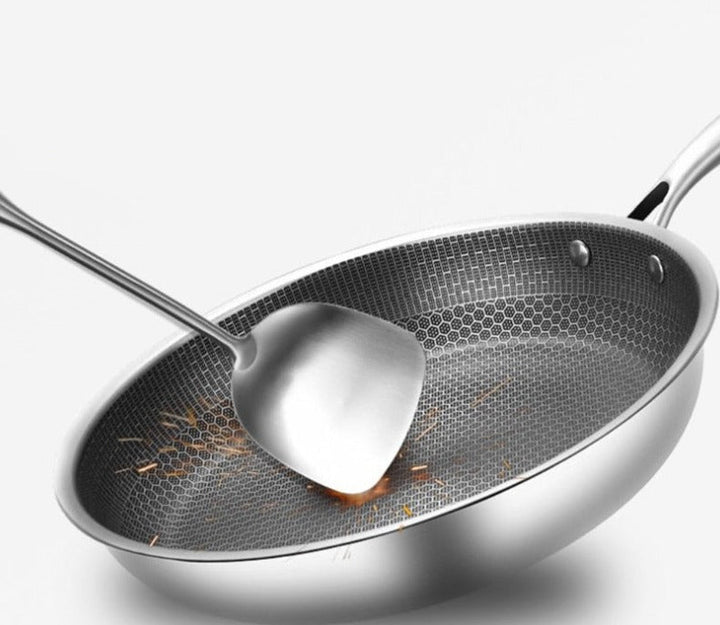 Pan anti-aanbak - van roestvrij staal voor in de keuken