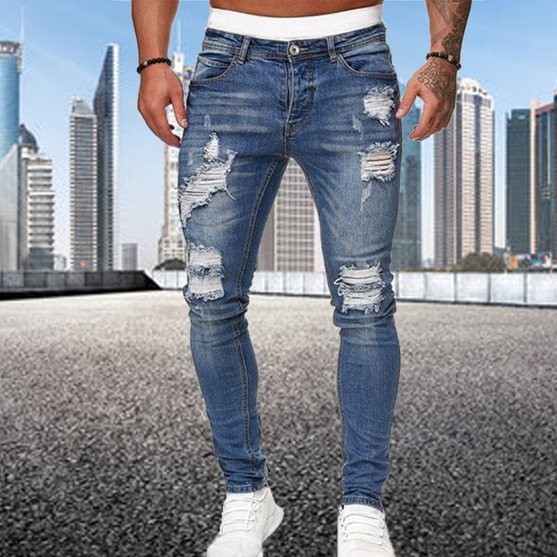 Benham - Stoere heren jeans spijkerbroek ripped details