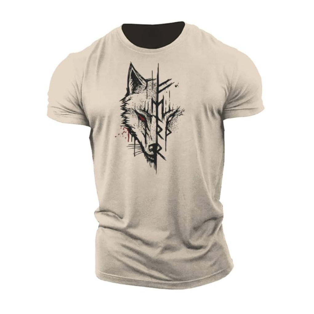 Katoenen T-shirt met korte mouwen voor heren