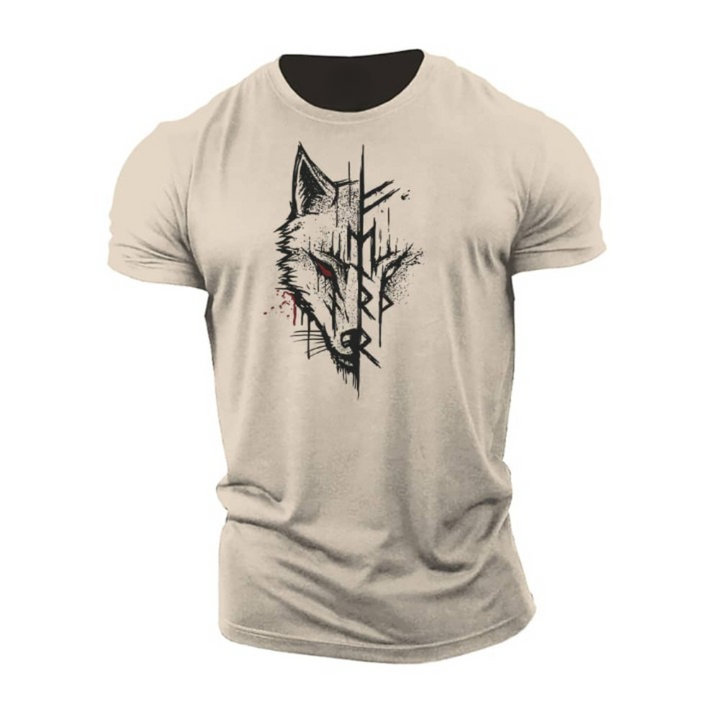Katoenen T-shirt met korte mouwen voor heren