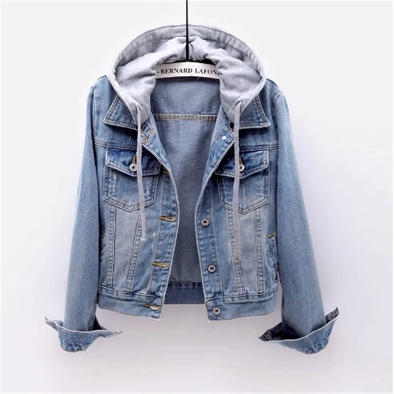 Spijkerjas voor dames - met capuchon