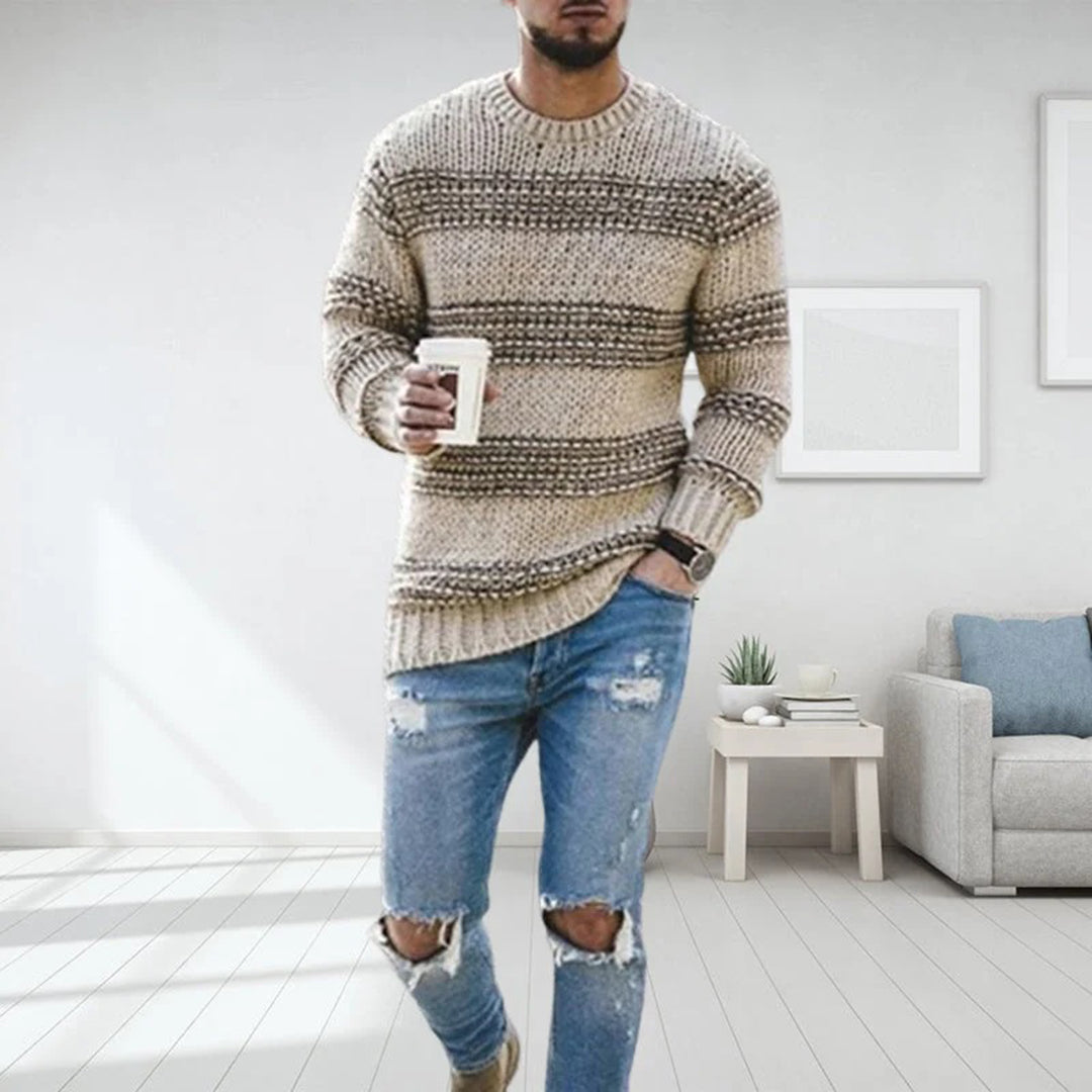 Casual trui met ronde hals voor mannen - ideaal voor de lente