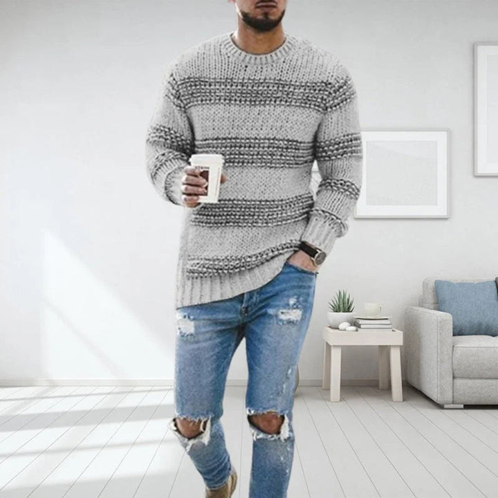 Casual trui met ronde hals voor mannen - ideaal voor de lente