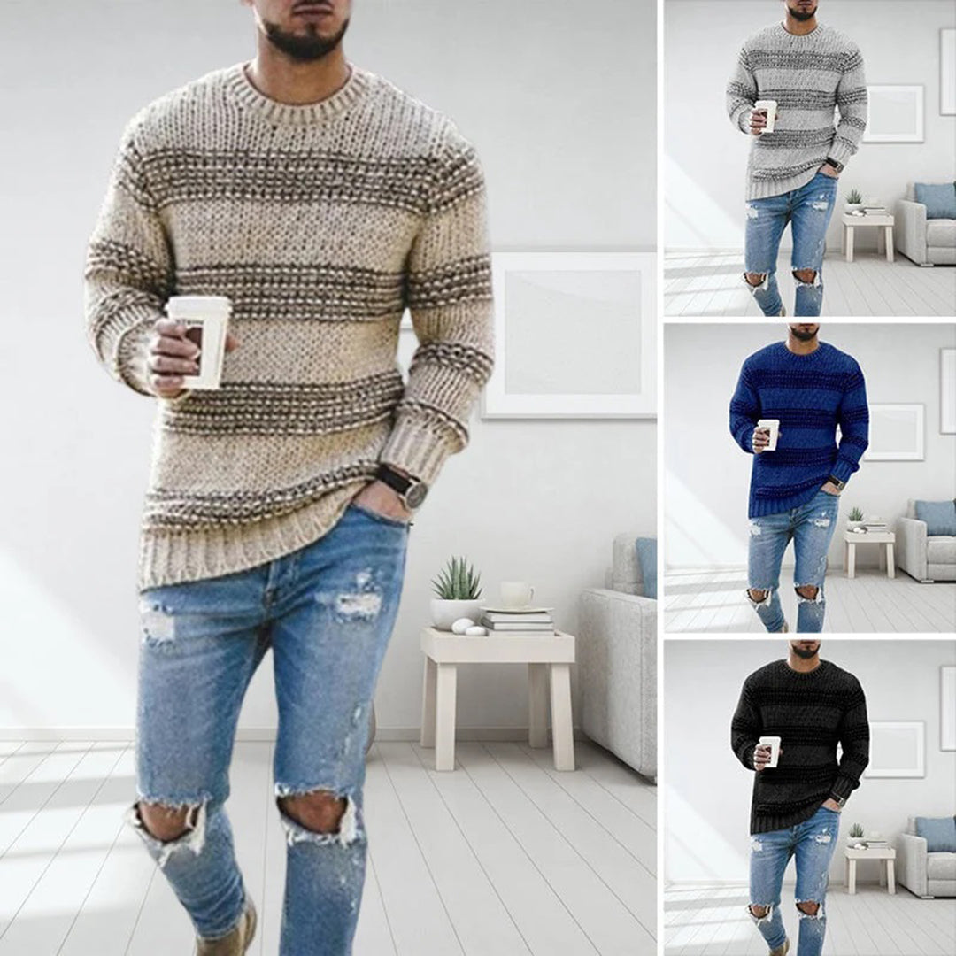 Casual trui met ronde hals voor mannen - ideaal voor de lente