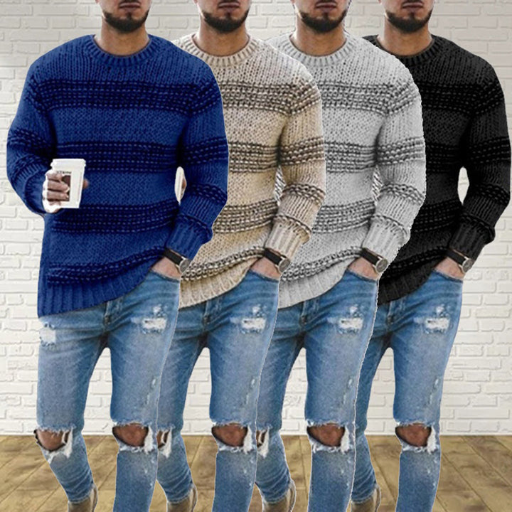 Casual trui met ronde hals voor mannen - ideaal voor de lente
