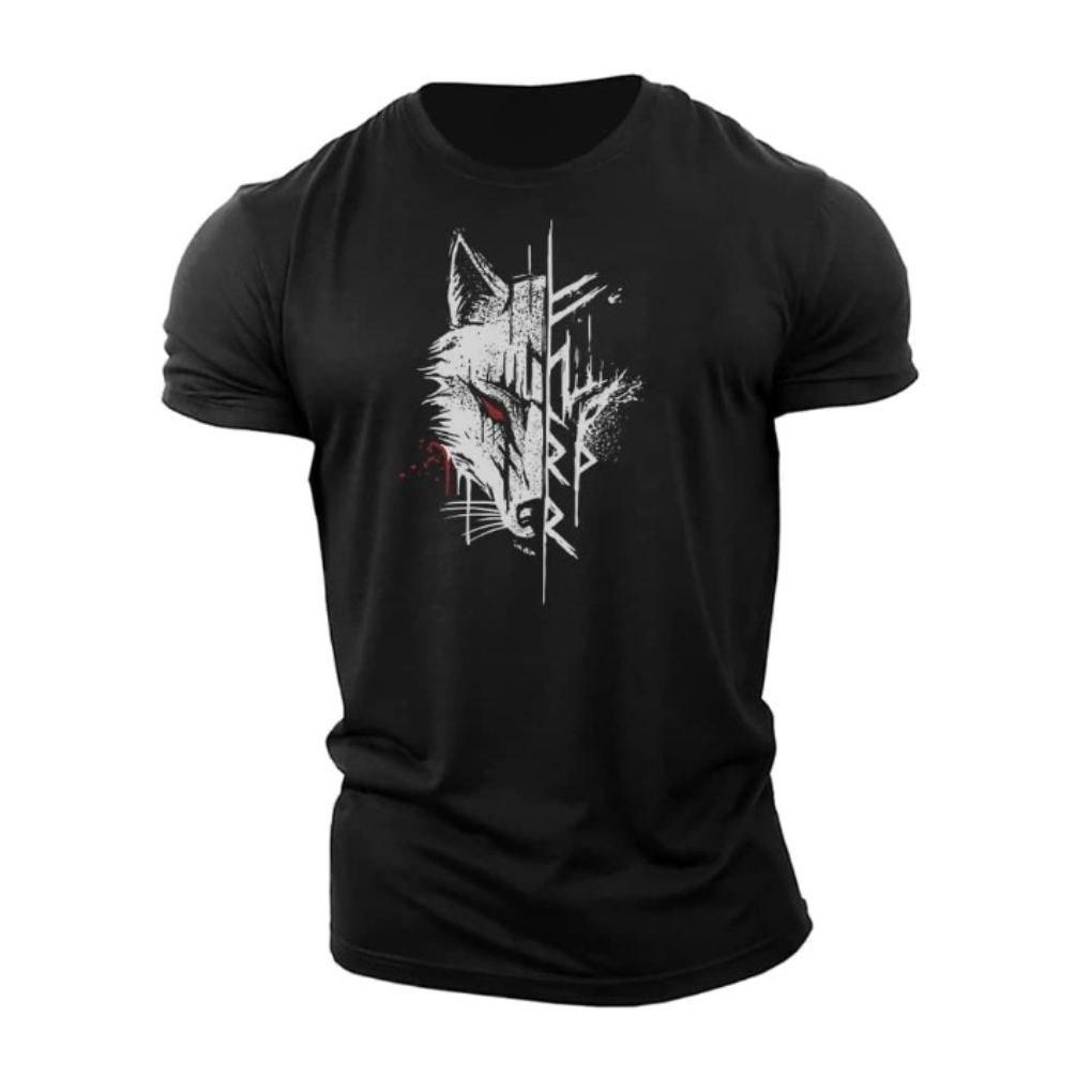 Katoenen T-shirt met korte mouwen voor heren