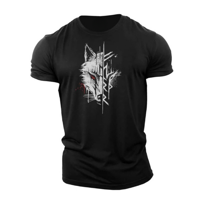 Katoenen T-shirt met korte mouwen voor heren