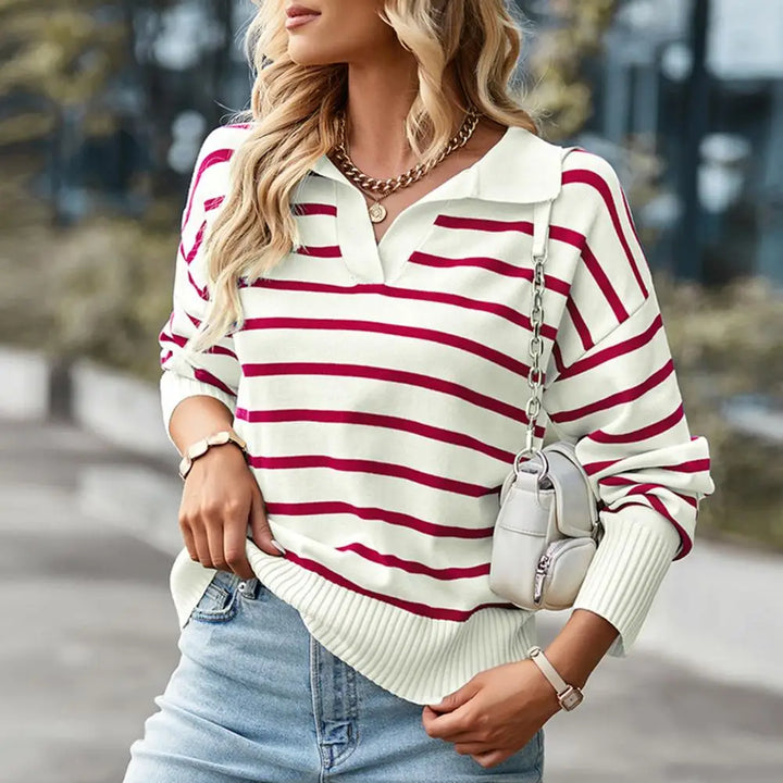 Casual polo met lange mouwen voor vrouwen - Veronika