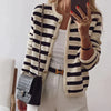 Gestreept Dames Vest met Knoopsluiting - Becka