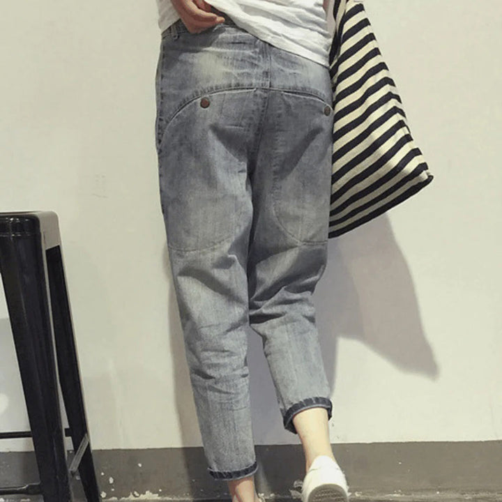 Baggy spijkerbroek voor vrouwen - wijde broek vrouw