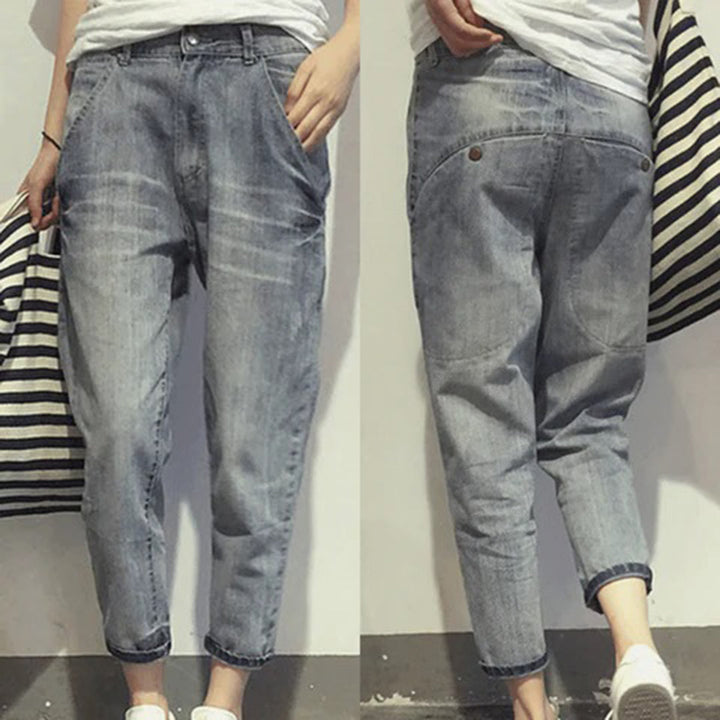 Baggy spijkerbroek voor vrouwen - wijde broek vrouw
