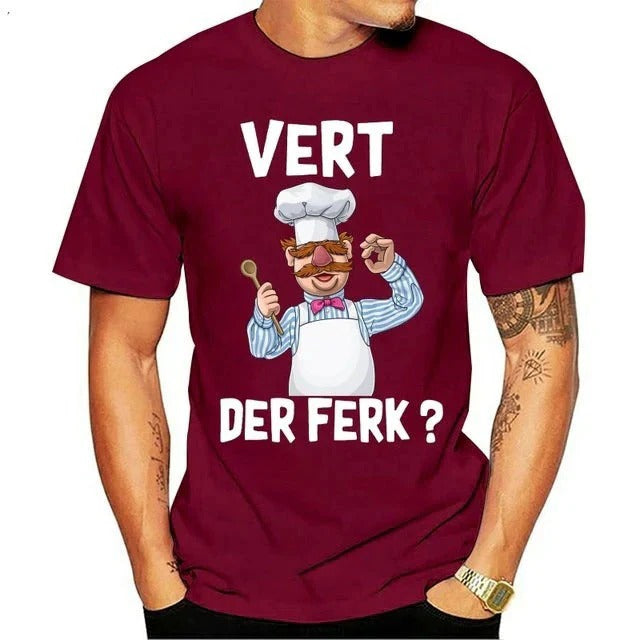 T-shirt met Zweedse chef-kok uit The Muppet Show - Dan
