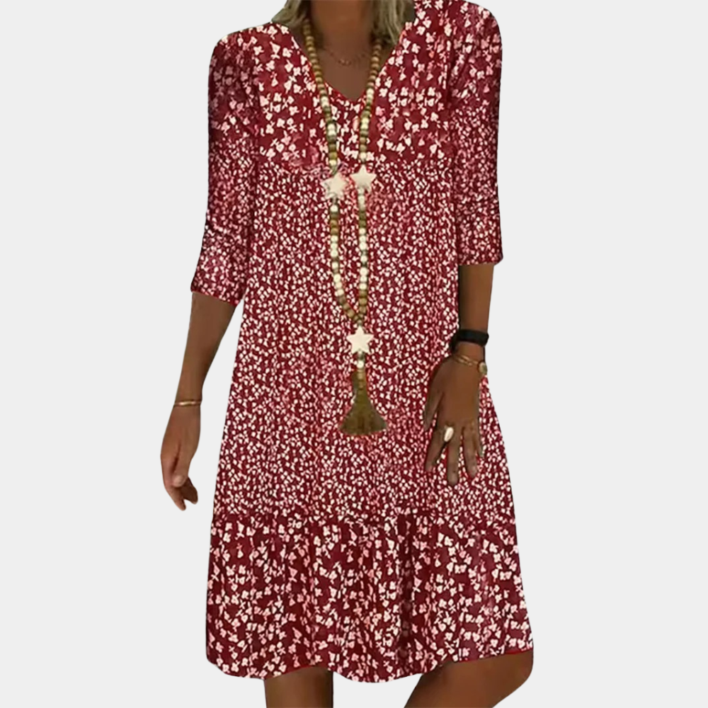 Luchtige Midi Jurk met Print voor Dames