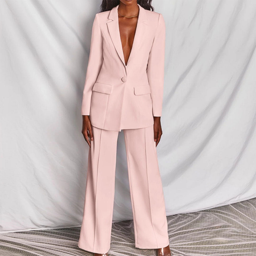 Elegante blazer en broek voor dames - Loradea