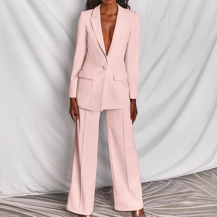 Elegante blazer en broek voor dames - Loradea