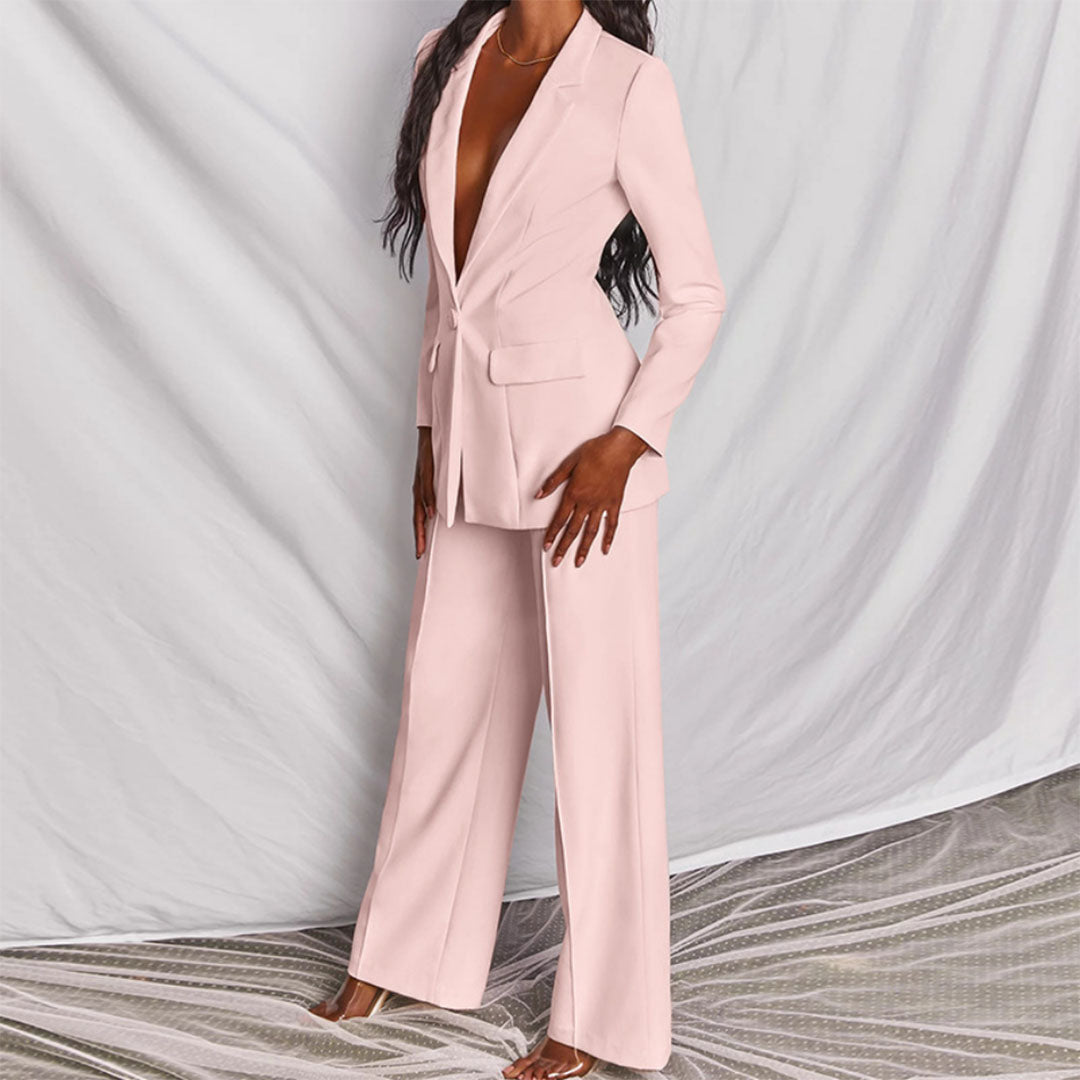 Elegante blazer en broek voor dames - Loradea