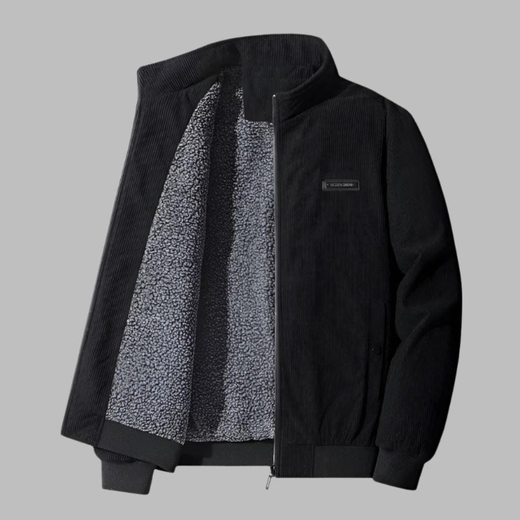 Heren corduroy winterjas