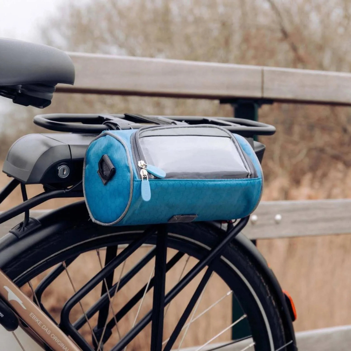 Waterdichte fietstas met touchscreen-functionaliteit