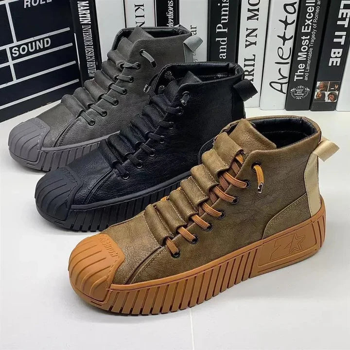 Stevige Heren Sneakers in Britse Stijl