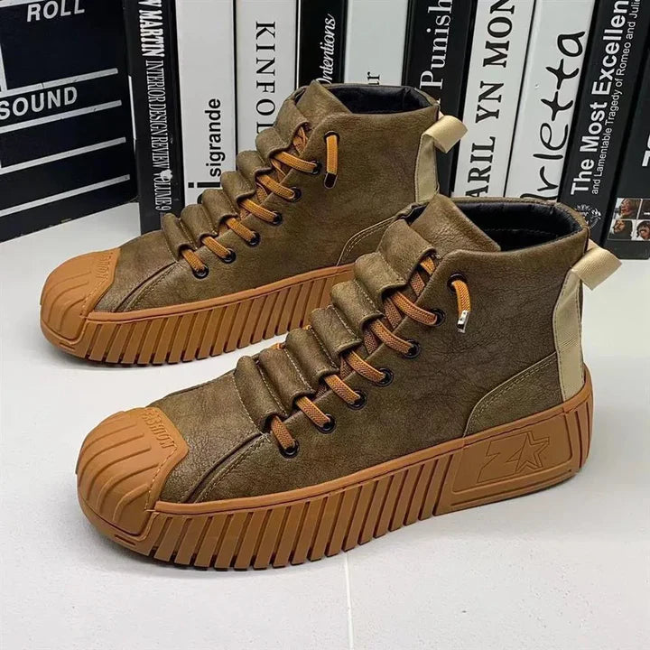 Stevige Heren Sneakers in Britse Stijl