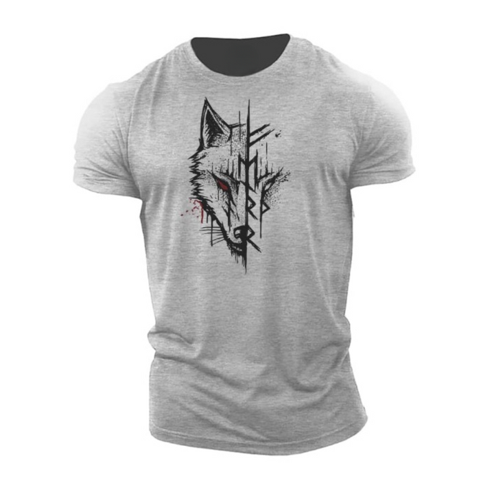 Katoenen T-shirt met korte mouwen voor heren