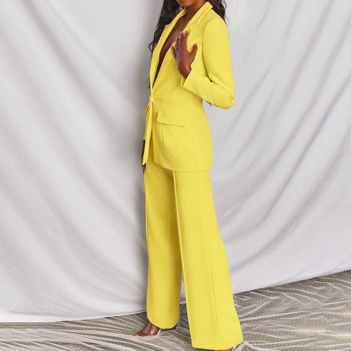 Elegante blazer en broek voor dames - Loradea