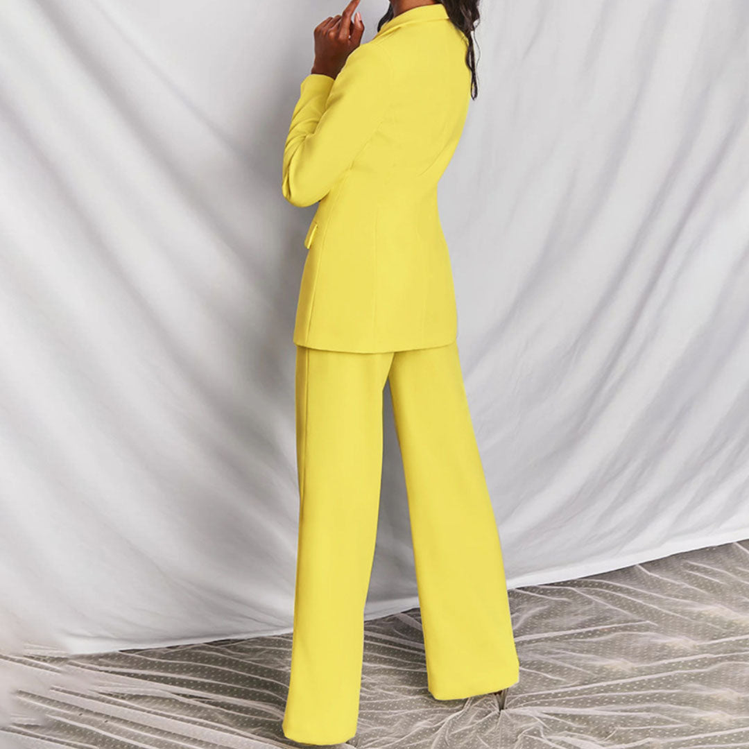 Elegante blazer en broek voor dames - Loradea