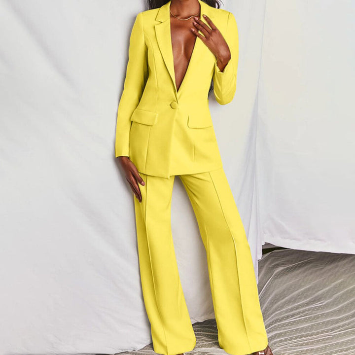 Elegante blazer en broek voor dames - Loradea