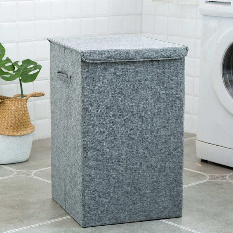Inklapbare ruime wasmand met deksel